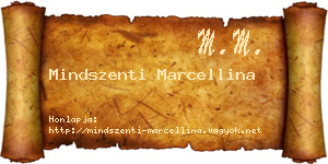 Mindszenti Marcellina névjegykártya